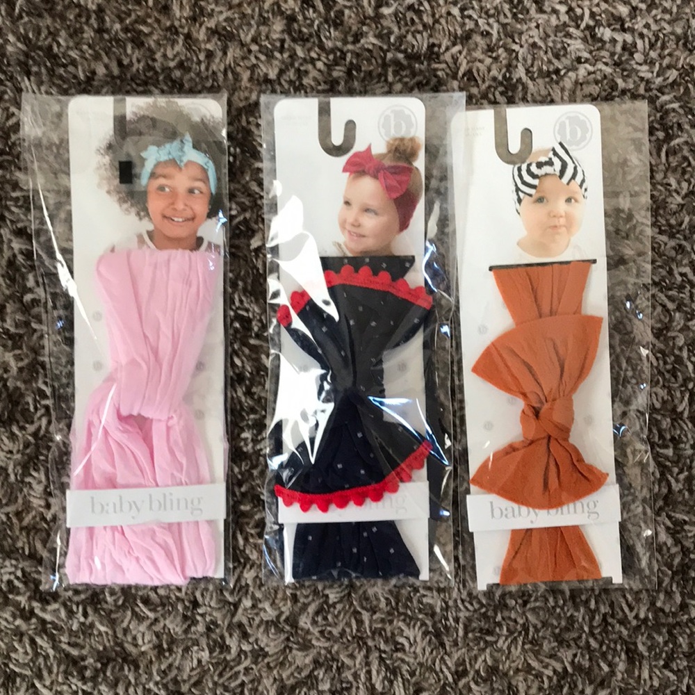 Baby Bling Bows - lot of 3